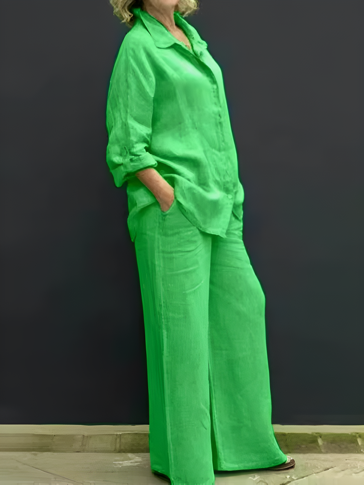 The Lara Linen Shirt Suit
