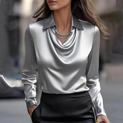 The Muse Satin Blouse