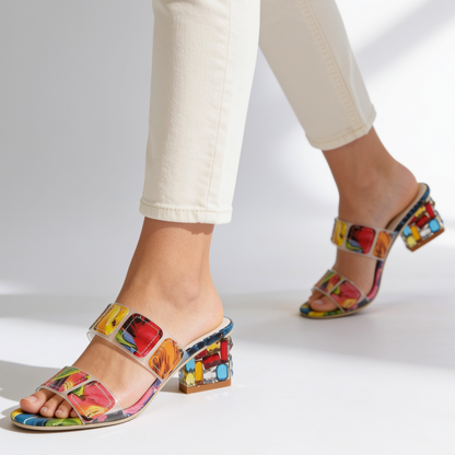 The Odette Jewel Heel Sandals