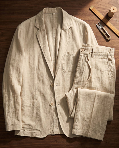 The Ravello Linen Suit Set
