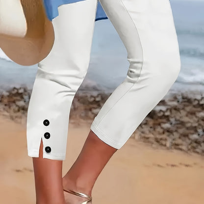 Clara Polished Stretch Capri