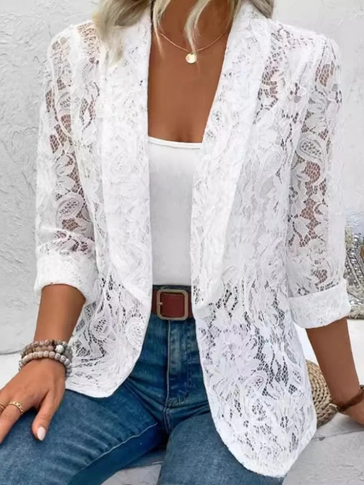 The Camille Lace Blazer