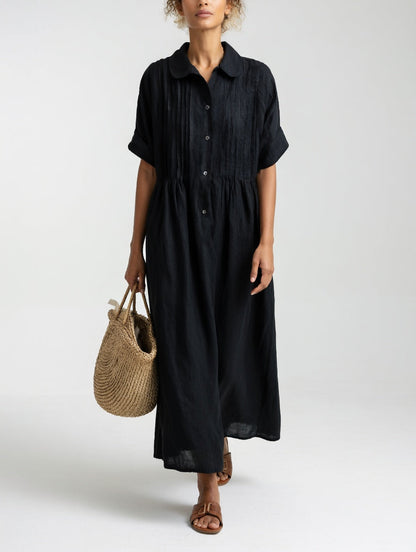 The Lysandra Cotton Shirt Dress