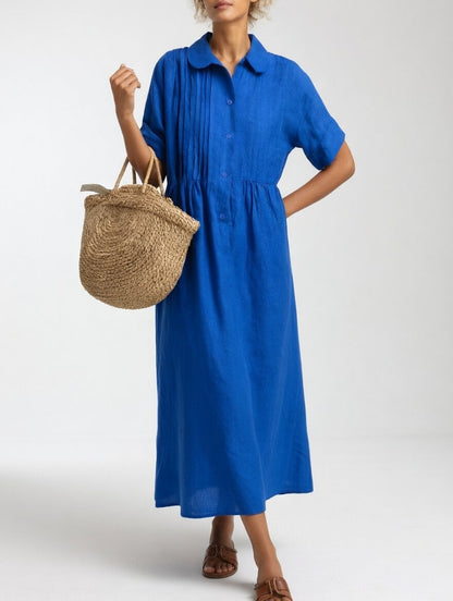 The Lysandra Cotton Shirt Dress