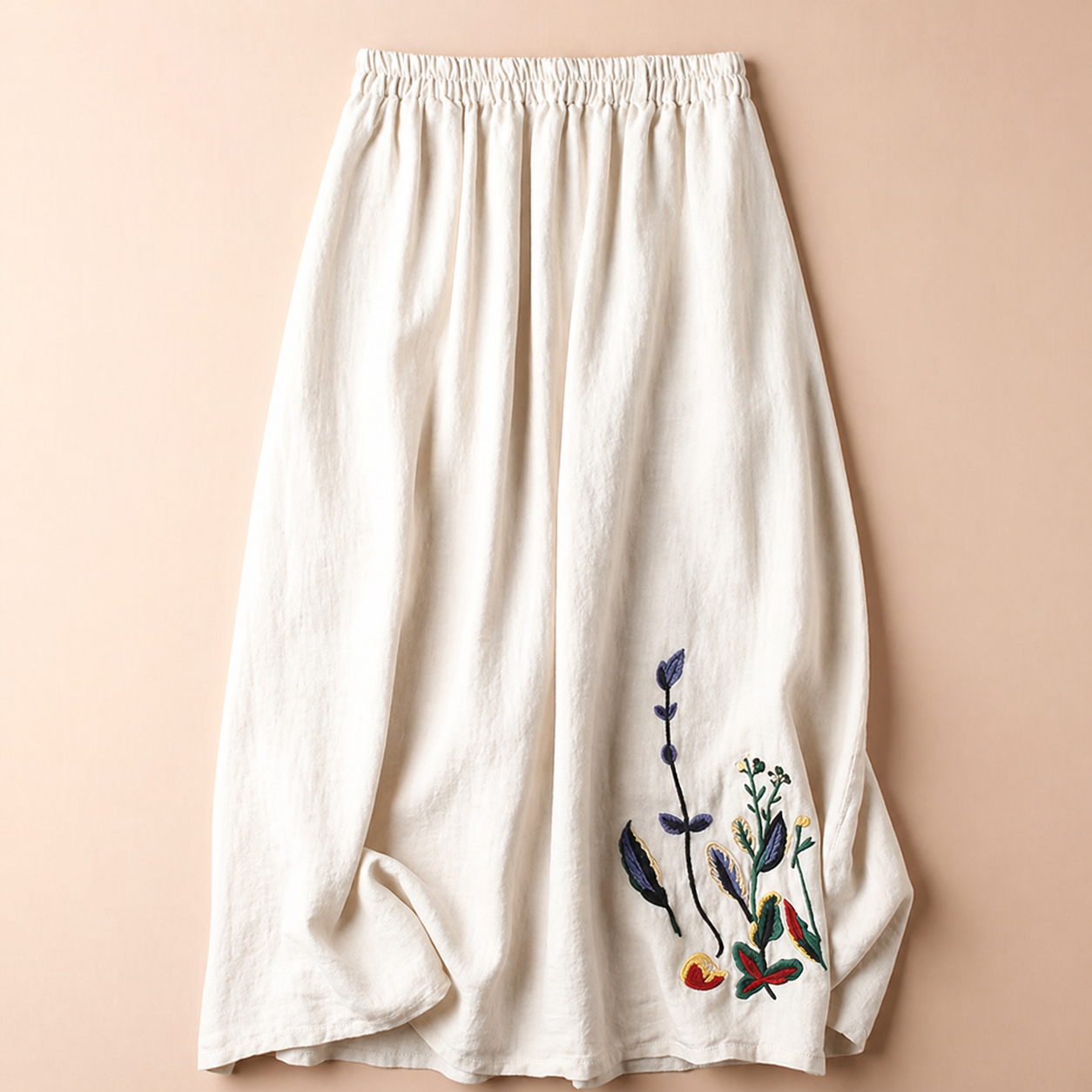 The Soleia Linen Midi Skirt