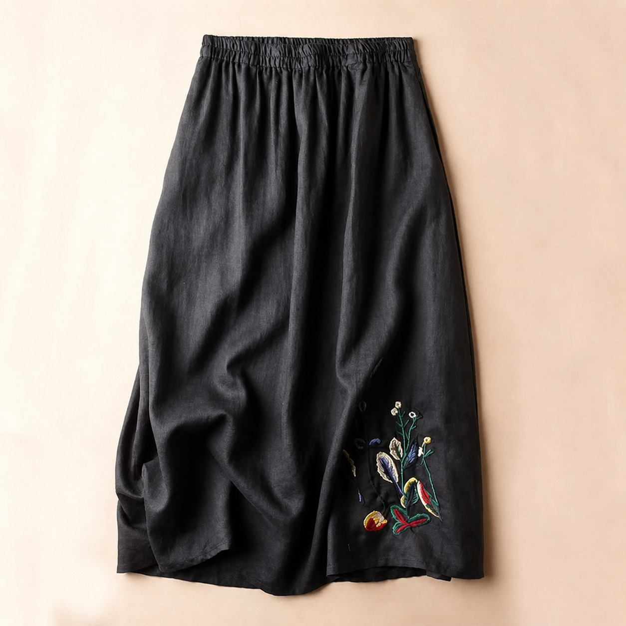 The Soleia Linen Midi Skirt