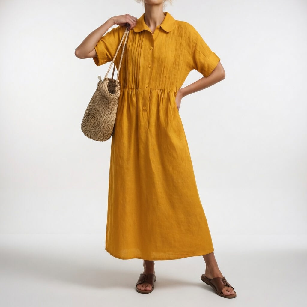 The Lysandra Cotton Shirt Dress