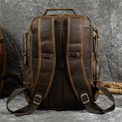 The Ashford Leather Travel Backpack
