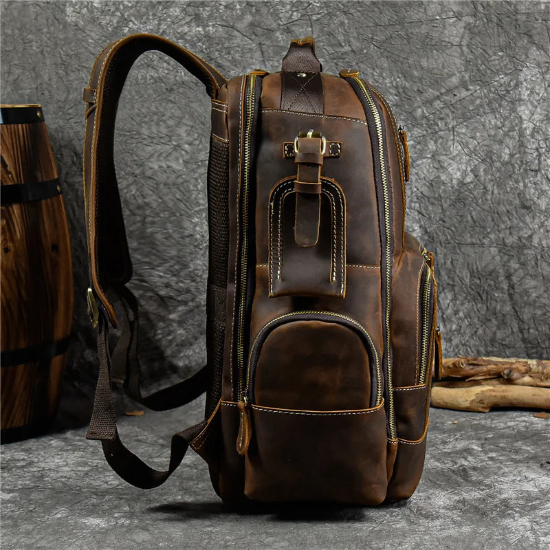 The Ashford Leather Travel Backpack