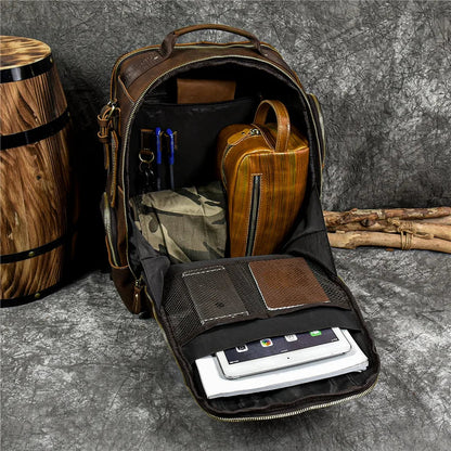 The Ashford Leather Travel Backpack