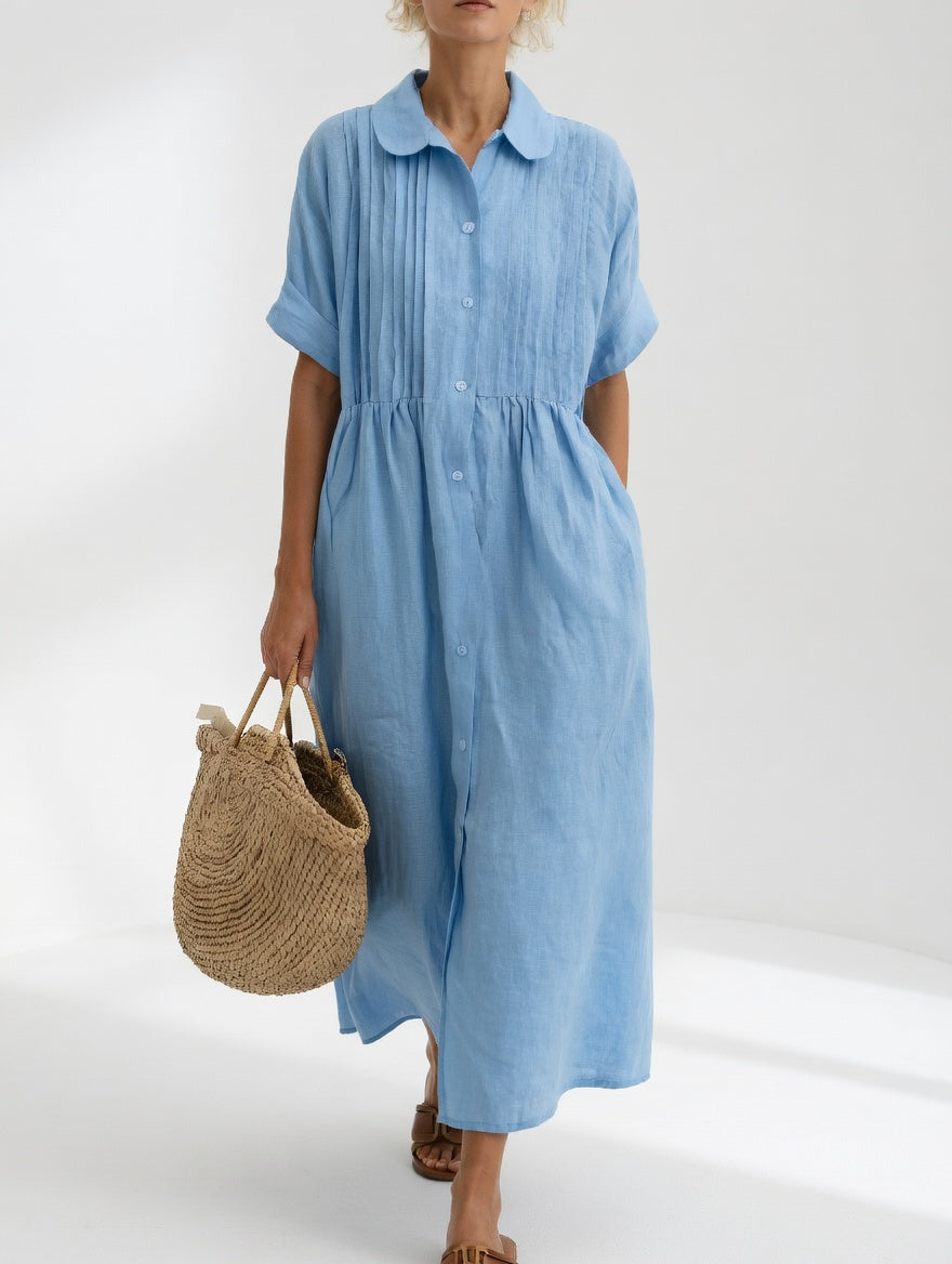 The Lysandra Cotton Shirt Dress