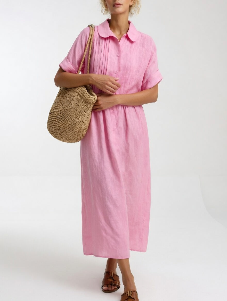 The Lysandra Cotton Shirt Dress