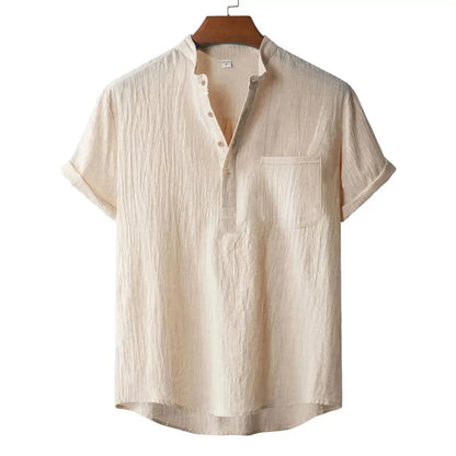 The Hartley Linen Henley Shirt