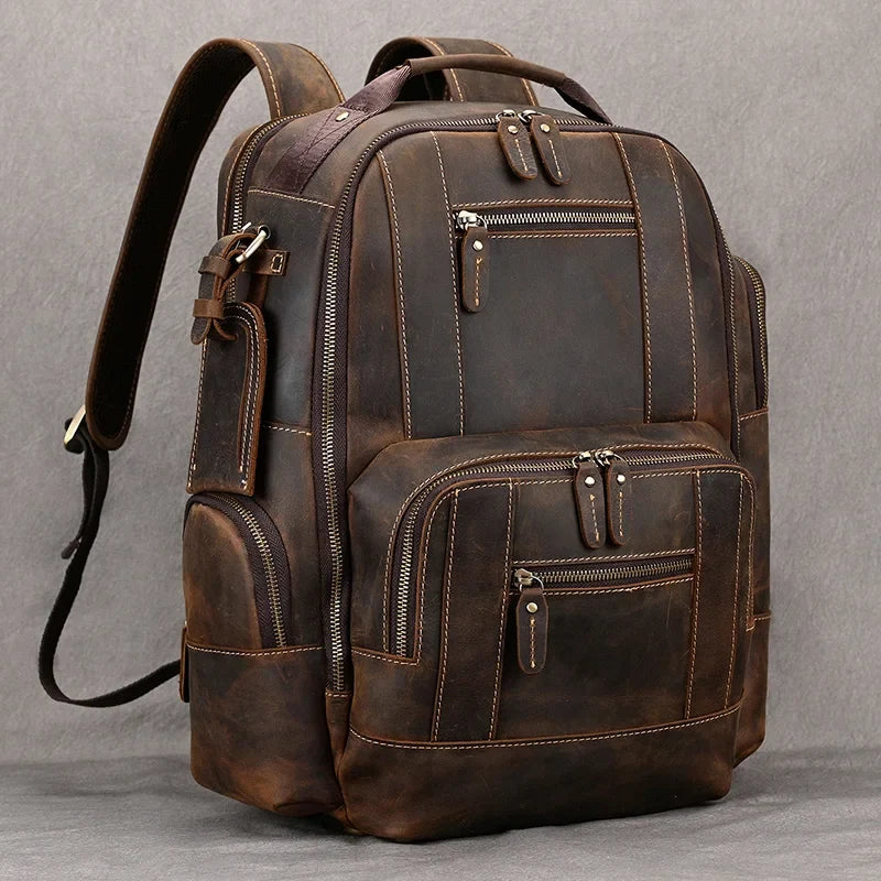The Ashford Leather Travel Backpack