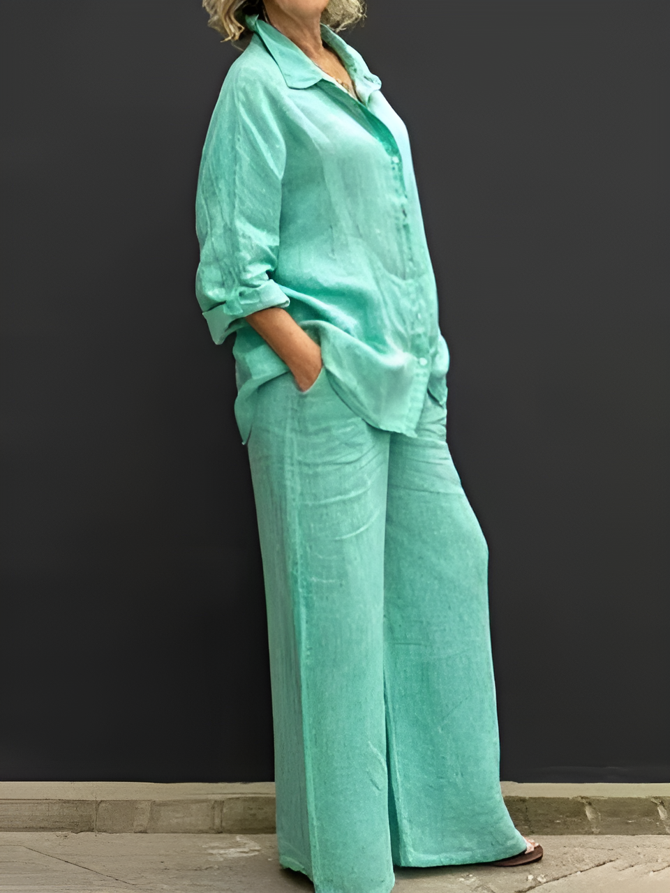The Lara Linen Shirt Suit