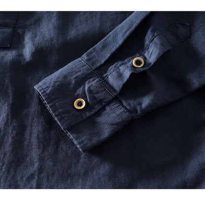The Elliot Linen Mandarin Shirt