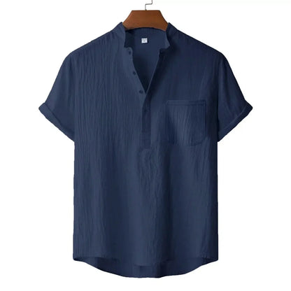 The Hartley Linen Henley Shirt
