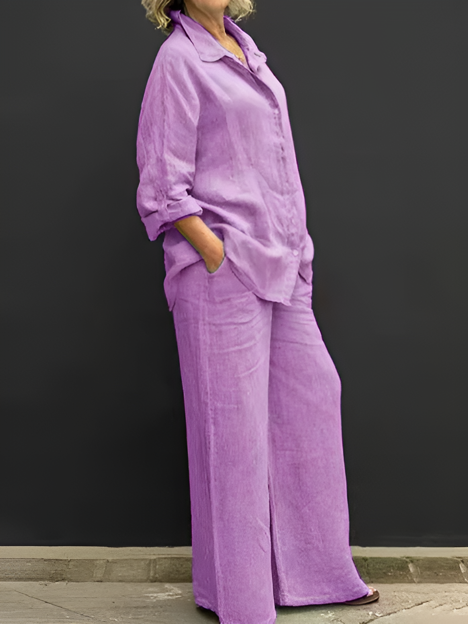 The Lara Linen Shirt Suit