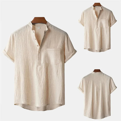 The Hartley Linen Henley Shirt