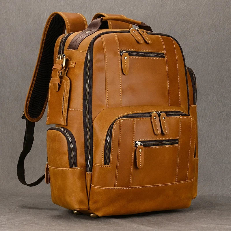 The Ashford Leather Travel Backpack