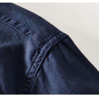 The Elliot Linen Mandarin Shirt