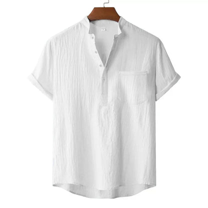 The Hartley Linen Henley Shirt