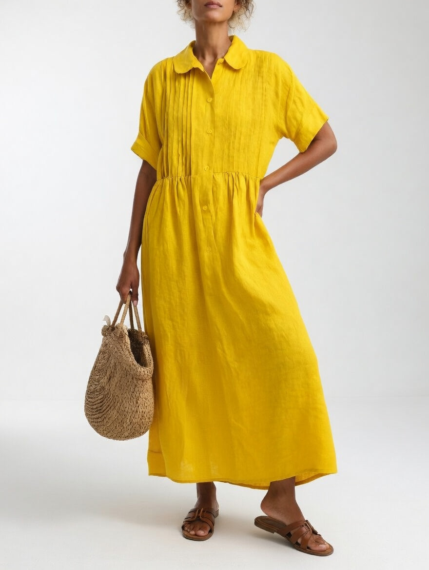 The Lysandra Cotton Shirt Dress
