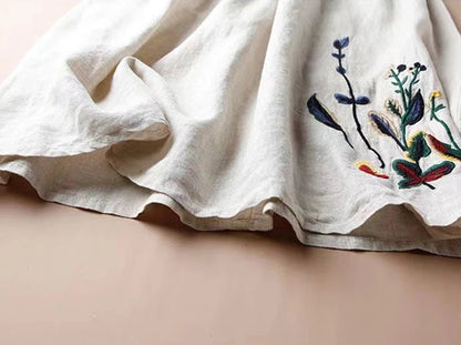 The Soleia Linen Midi Skirt