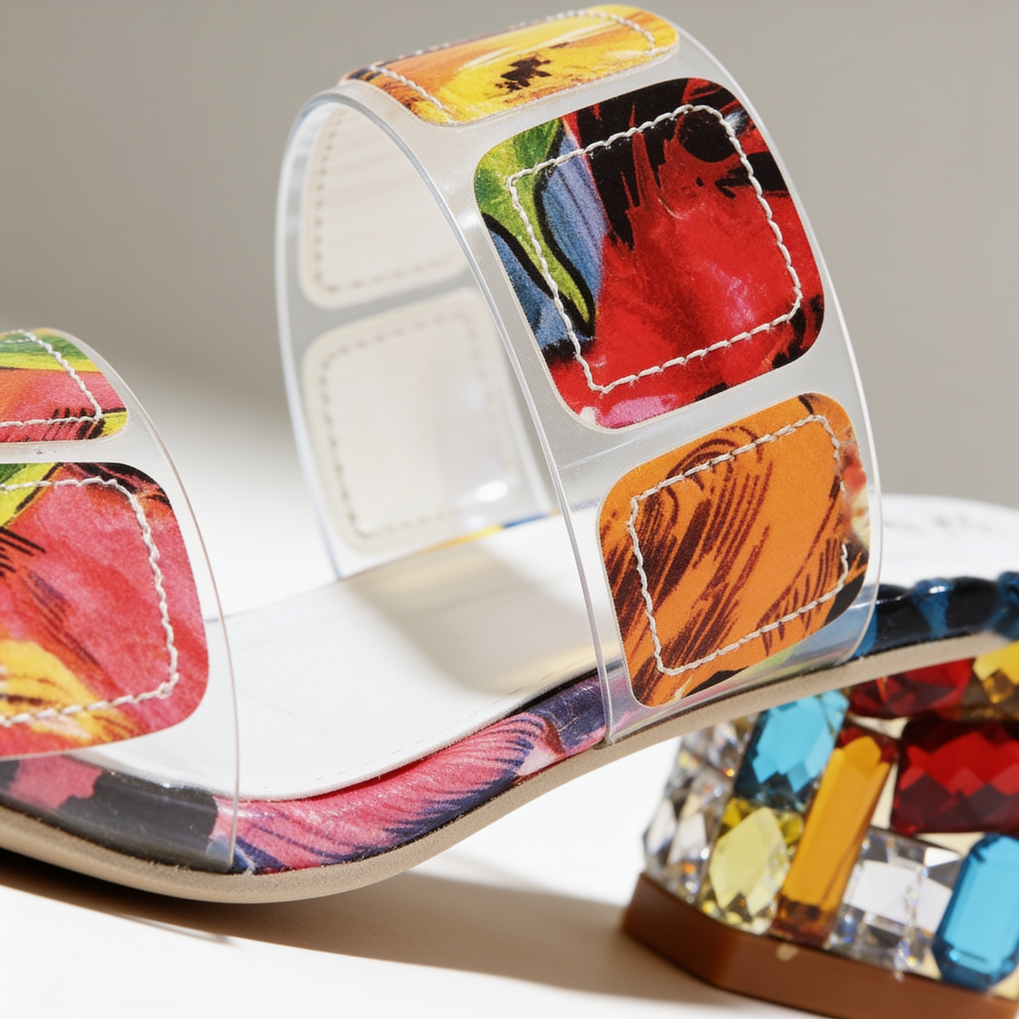 The Odette Jewel Heel Sandals