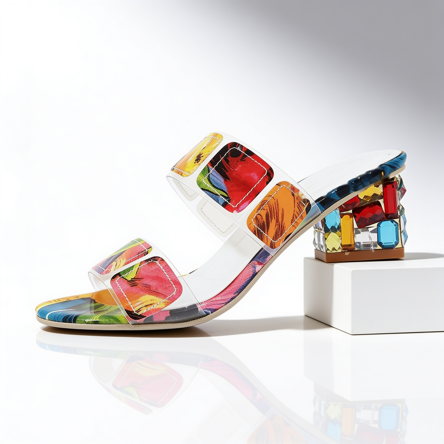 The Odette Jewel Heel Sandals