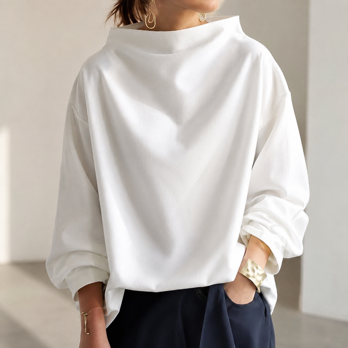 The Margaux Funnel Neck Sweater