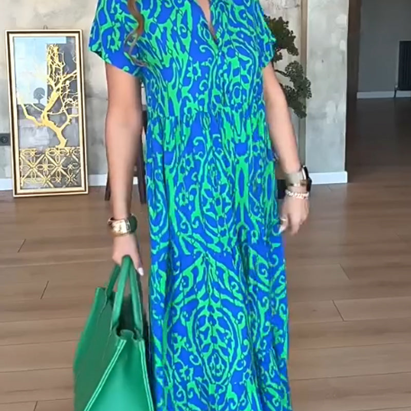 The Meadow Print Maxi Dress
