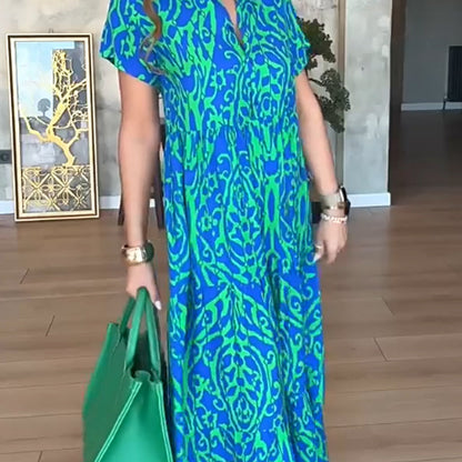 The Meadow Print Maxi Dress