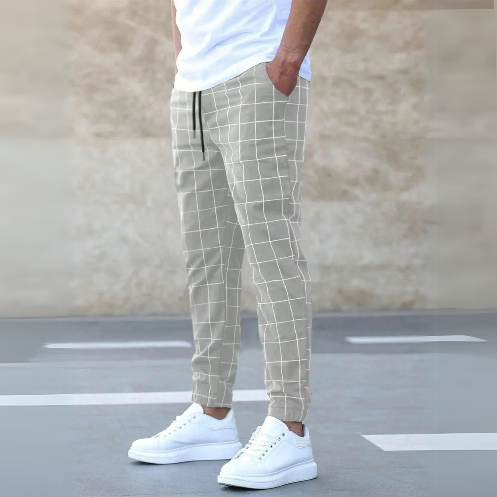 The Brixton Check Joggers