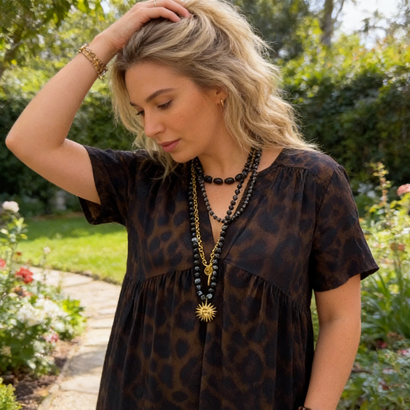 The Savana Leopard Maxi Dress