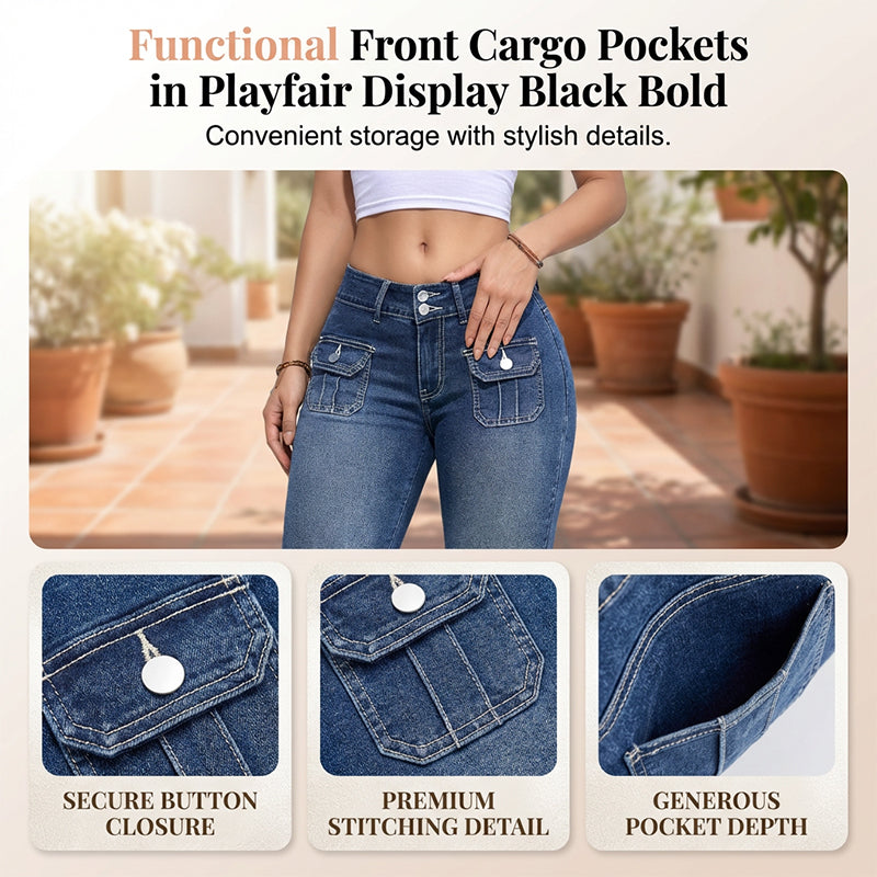 The Sculpt Stretch Denim Capri