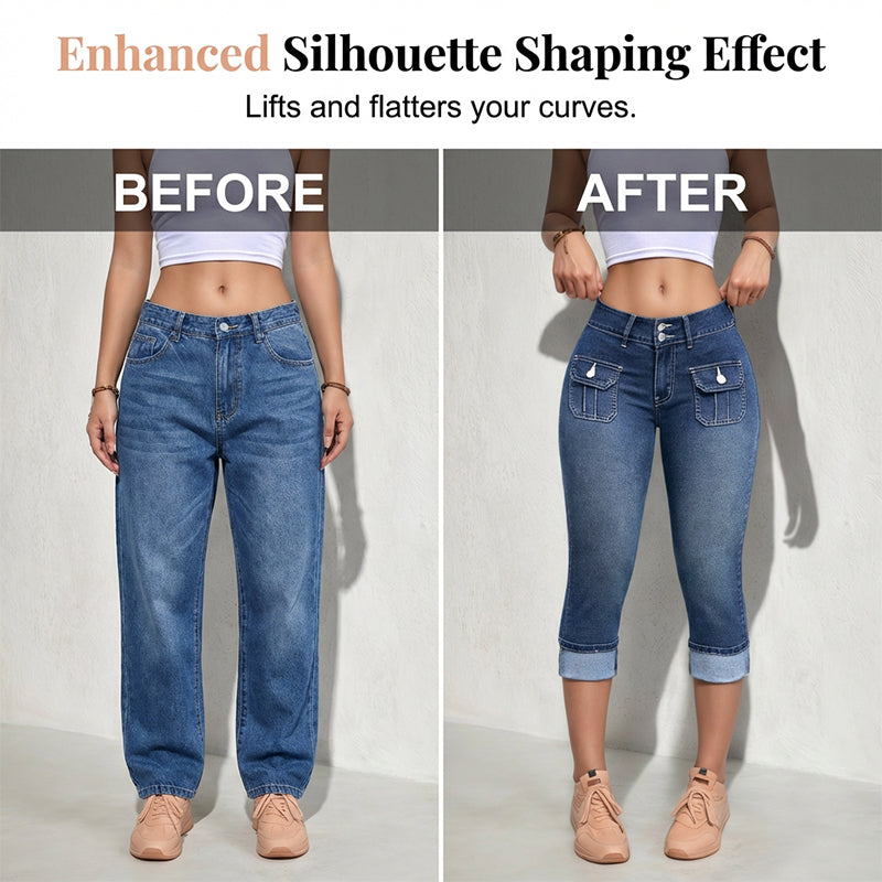The Sculpt Stretch Denim Capri