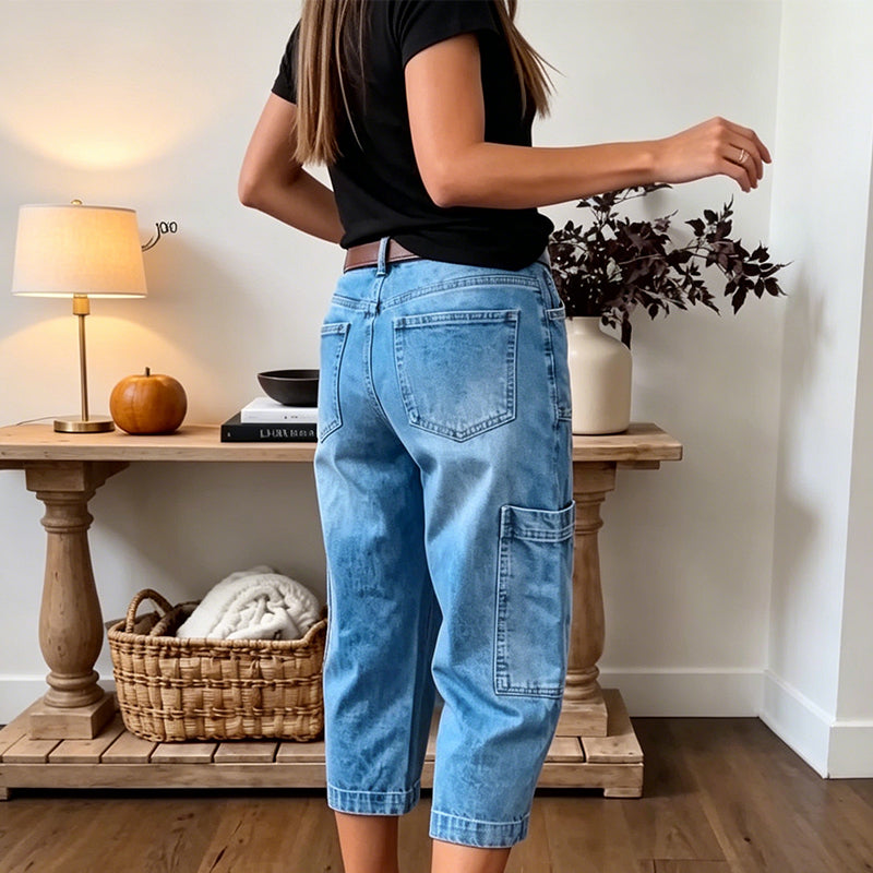 The Harlow Barrel Jeans