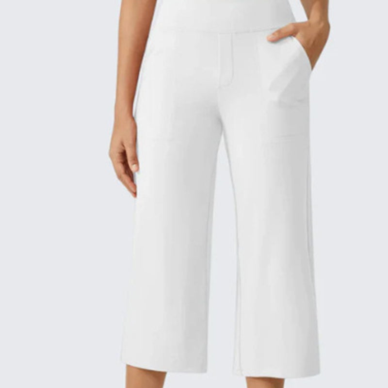 The Rowan Wide-Leg Cropped Trousers