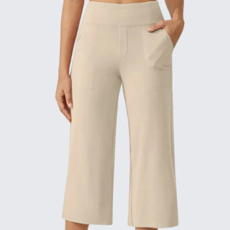 The Rowan Wide-Leg Cropped Trousers
