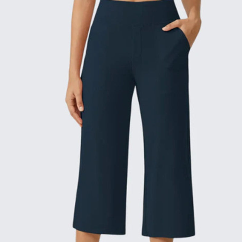 The Rowan Wide-Leg Cropped Trousers