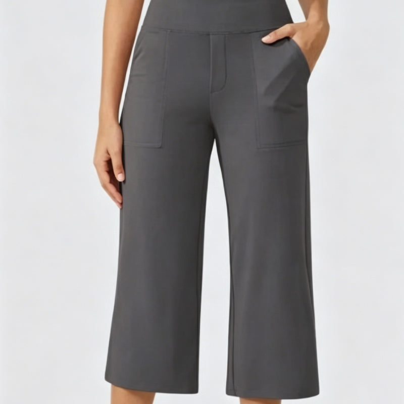 The Rowan Wide-Leg Cropped Trousers