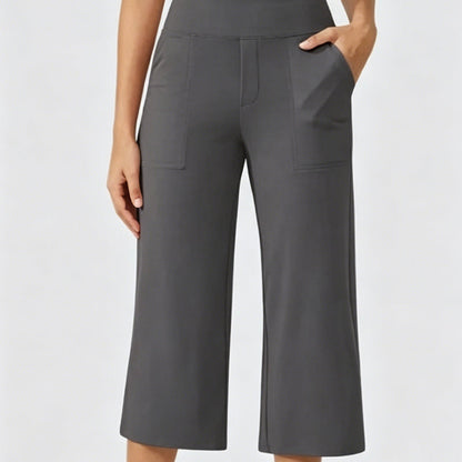 The Rowan Wide-Leg Cropped Trousers