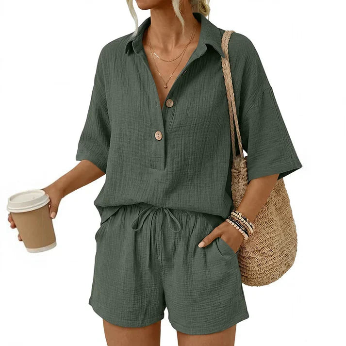 The Camden Button-Front Two-Piece Set
